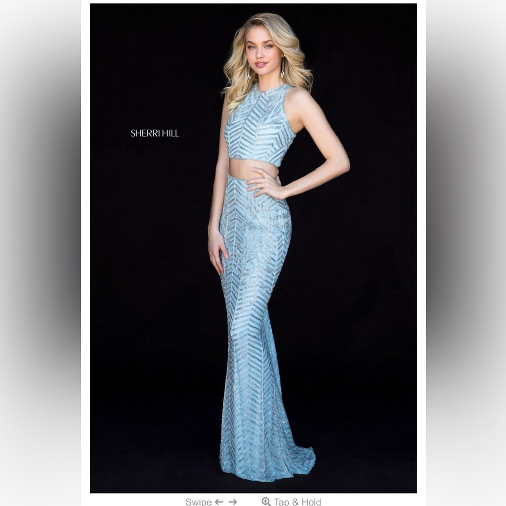 Sherri Hill Gold Prom Dress